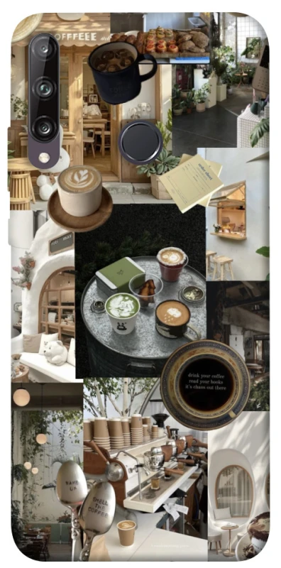 Чехол на Huawei P40 Lite E Coffee collage ver.4 фото 1 из 1
