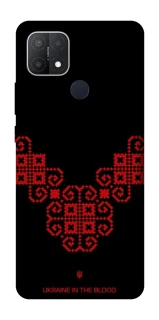 Чохол на Oppo A15s / A15 Чорно-червона вишиванка фото 1 з 1