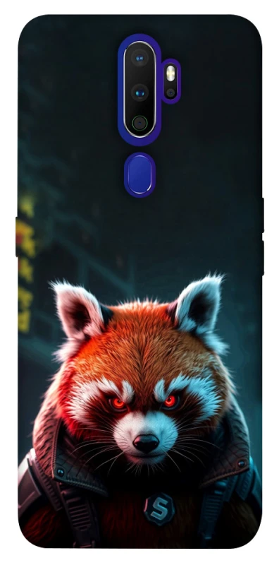 Чохол на Oppo A5 (2020) / Oppo A9 (2020) Cyber Red Panda фото 1 з 1