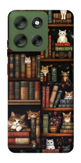 Чохол на Motorola Moto G56 5G Cats & Books фото 1 з 1