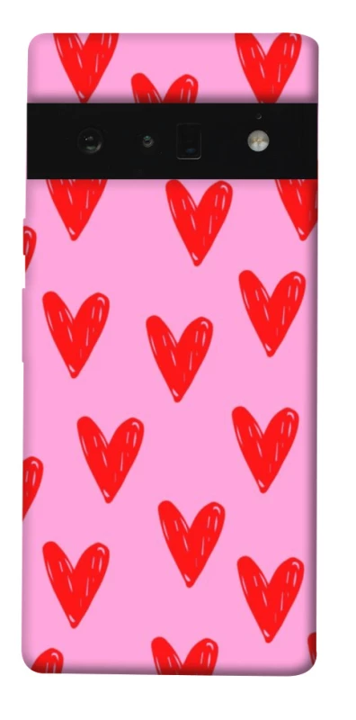 Чохол на Google Pixel 6 Pro Red hearts 2 фото 1 з 1