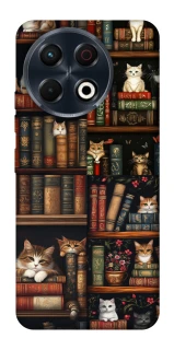 Чохол на TECNO Spark 30 Pro (KL7) Cats & Books фото 1 з 1