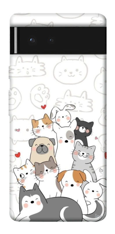 Чохол на Google Pixel 6 Funny Pets фото 1 з 1
