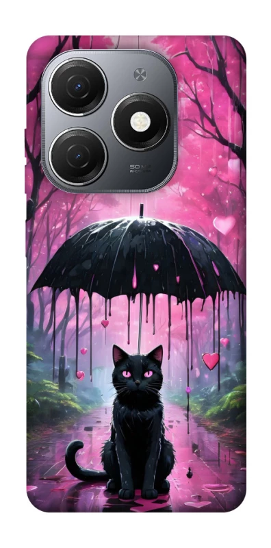 Чохол на TECNO Spark 20 Black cat фото 1 з 1