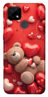 Чехол на Realme C21 bear in hearts фото 1 из 1