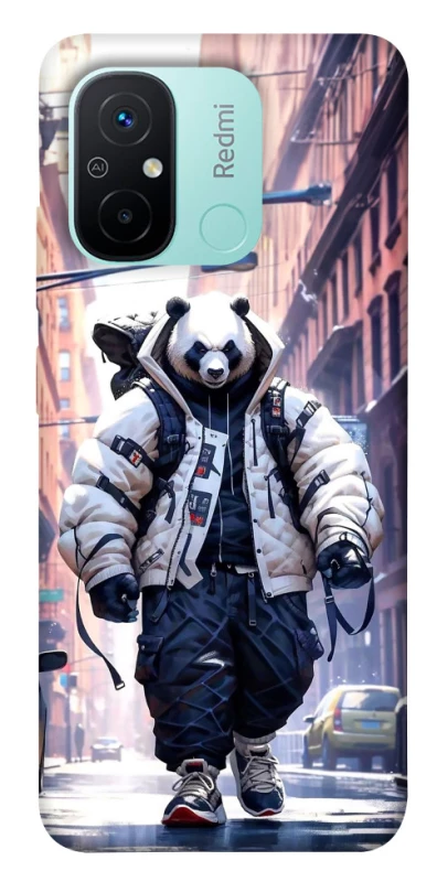 Чехол на Xiaomi Redmi 12C / Poco C55 Панда курьер фото 1 из 1
