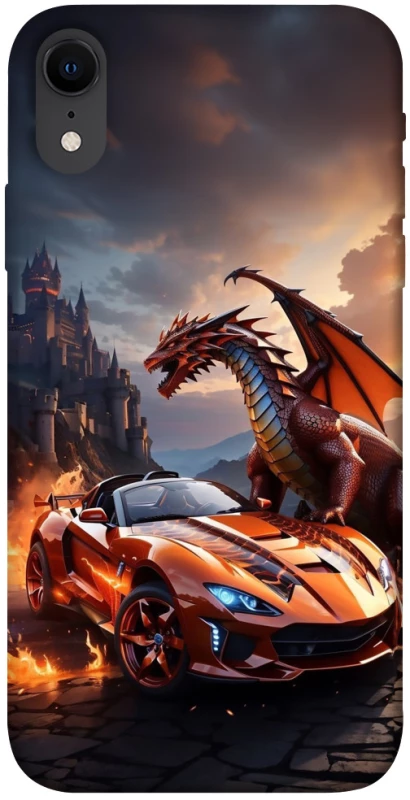 Чохол на Apple iPhone XR (6.1") Сar and dragon фото 1 з 1
