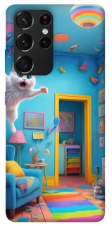 Чохол на Samsung Galaxy S21 Ultra crazy cat фото 1 з 1