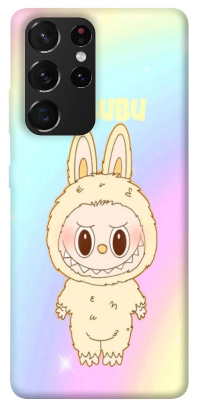 Чохол на Samsung Galaxy S21 Ultra Fluffy Rainbow Labubu фото 1 з 1