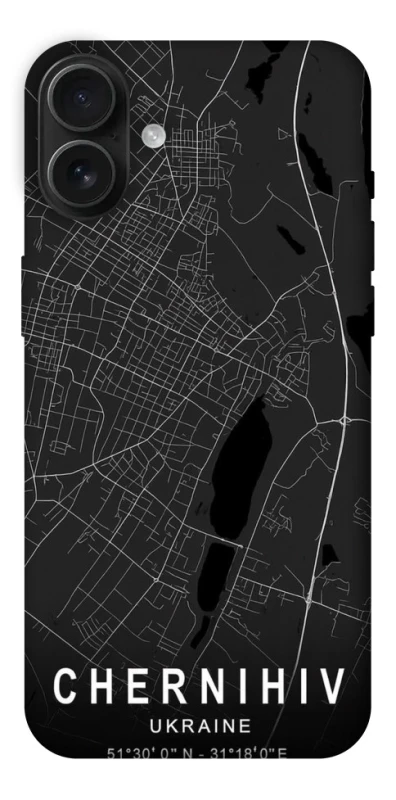 Чохол на Apple iPhone 16 Plus Chernihiv map фото 1 з 1