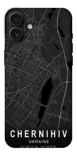 Чохол на Apple iPhone 16 Plus Chernihiv map фото 1 з 1