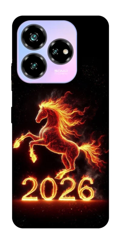 Чохол на ZTE Nubia V60 Desing Red Fire Horse ver.1 фото 1 з 1