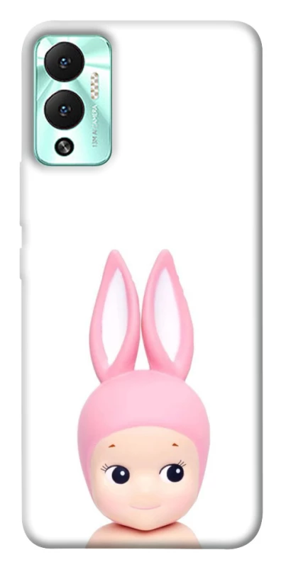 Чохол на Infinix Hot 12 Play Minimal Bunny Peek фото 1 з 1