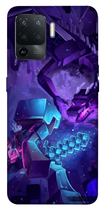 Чохол на Oppo Reno 5 Lite Minecraft dragon фото 1 з 1