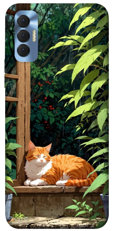 Чохол на TECNO Spark 8P red cat фото 1 з 1