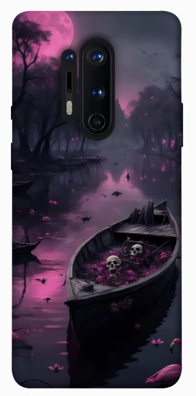 Чохол на OnePlus 8 Pro Boat and flamingo фото 1 з 1