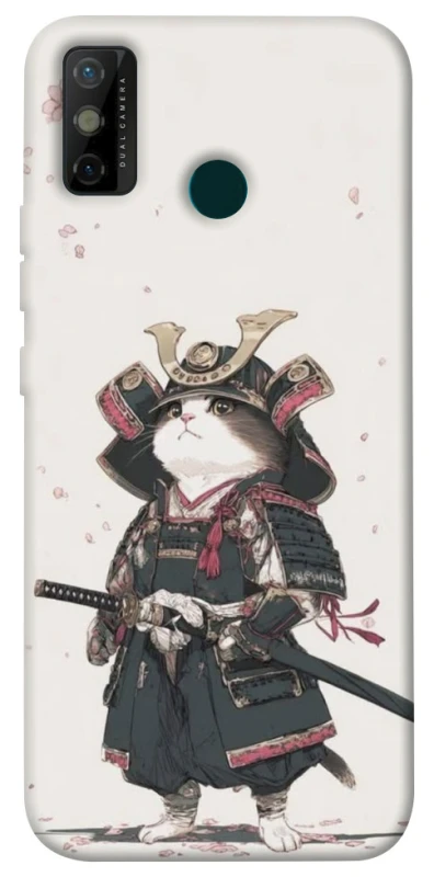 Чохол на TECNO Spark 6 Go Samurai Cat Warrior фото 1 з 1