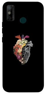 Чохол на TECNO Spark 6 Go Heart with flowers фото 1 з 1