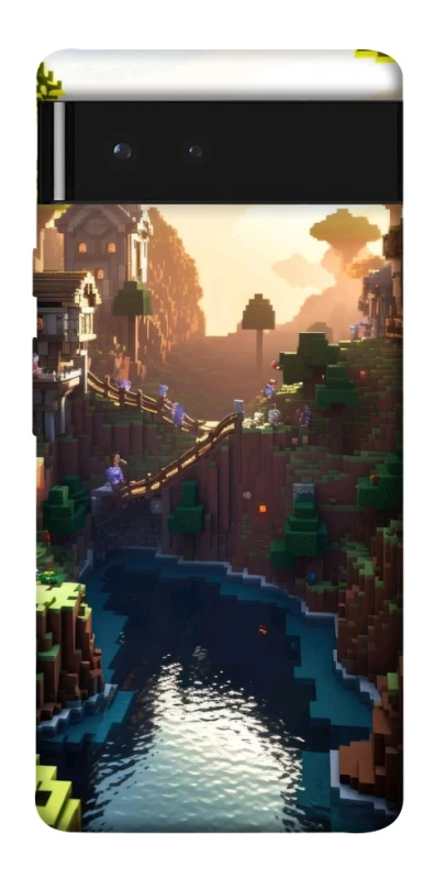 Чехол на Google Pixel 6 Minecraft sunset фото 1 из 1