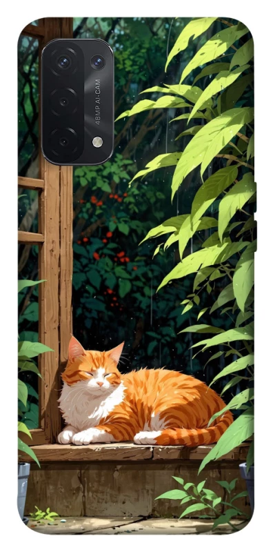 Чохол на Oppo A54 5G / A74 5G red cat фото 1 з 1