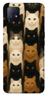 Чехол на Oppo A72 5G / A73 5G Colorful Cat Collage фото 1 из 1