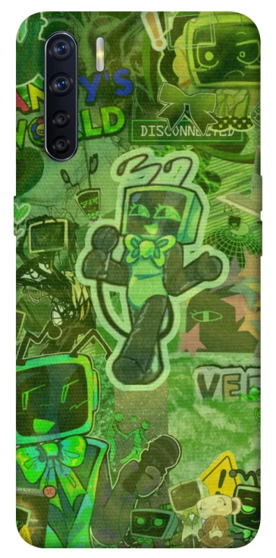 Чохол на Oppo A91 Dandysworld tv green theme фото 1 з 1