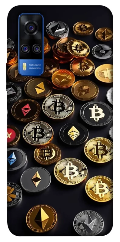 Чехол на Vivo Y51a Many coins фото 1 из 1