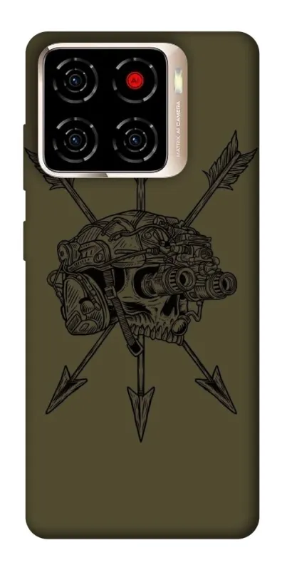 Чохол на ZTE Blade A56 Mil skull фото 1 з 1