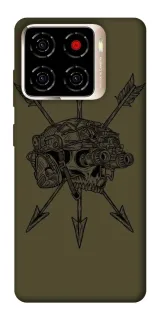 Чохол на ZTE Blade A56 Mil skull фото 1 з 1