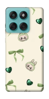 Чехол на Motorola Edge 60 Fusion Labubu Green Heart фото 1 из 1