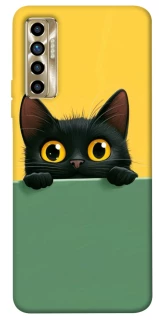 Чехол на TECNO Camon 17P Black cat v2 фото 1 из 1