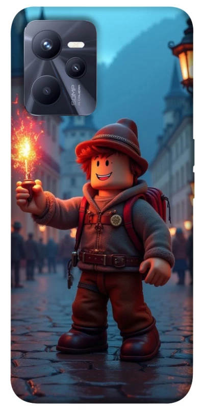 Чохол на Realme C35 Roblox Fire Logo Blue Flames фото 1 з 1