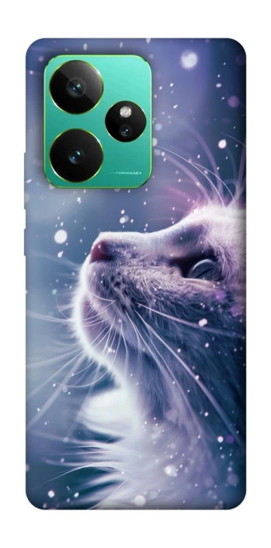 Чехол на Realme GT 7 Snow cat фото 1 из 1