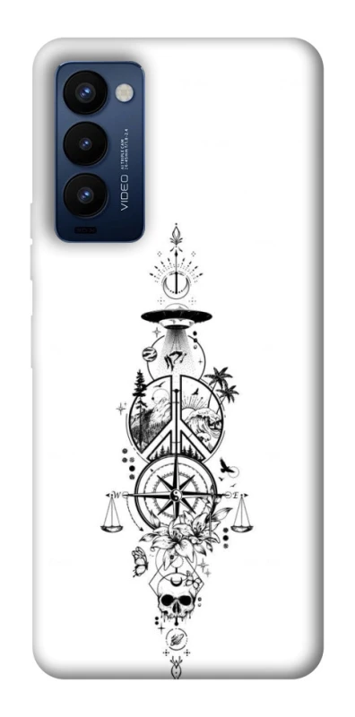 Чехол на TECNO Camon 18 Pro Tattoo ver.7 фото 1 из 1