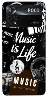Чехол на Xiaomi Poco X4 Pro 5G Music is Life фото 1 из 1