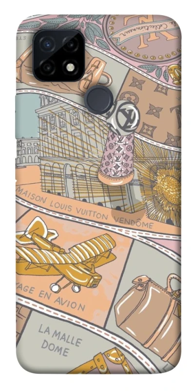 Чехол на Realme C21Y Fashion collage ver.2 фото 1 из 1