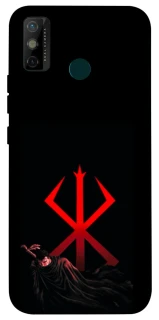 Чехол на TECNO Spark 6 Go Berserk Red Logo фото 1 из 1