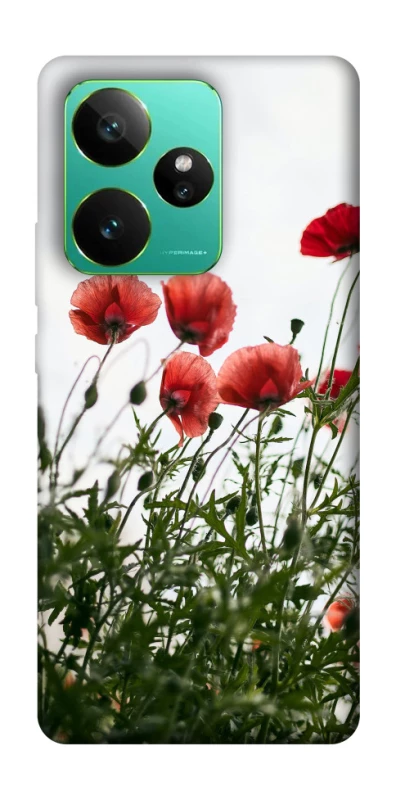 Чехол на Realme GT 7 Поле маков фото 1 из 1