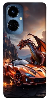 Чохол на TECNO Camon 19 Pro Сar and dragon фото 1 з 1