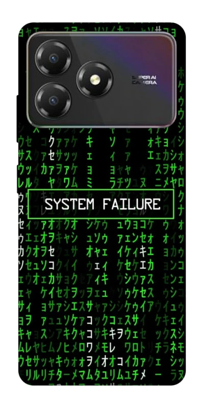 Чехол на ZTE Blade A36 Matrix system failure фото 1 из 1