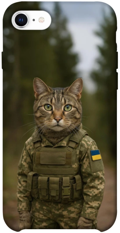 Чохол на Apple iPhone SE (2020) Кіт захисник фото 1 з 1