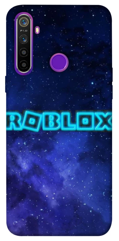 Чехол на Realme 5 Roblox Space Logo Blue фото 1 из 1