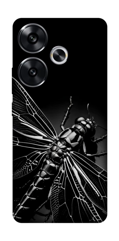 Чохол на Xiaomi Poco F6 Black dragonfly фото 1 з 1