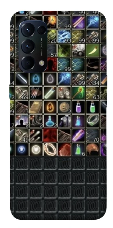 Чохол на Oppo Reno 5 4G Inventory menu ver.2 фото 1 з 1