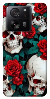 Чехол на Xiaomi 13T Pro skull and rose фото 1 из 1