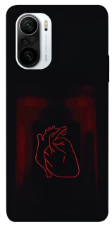 Чехол на Xiaomi Redmi K40 / K40 Pro / K40 Pro+ / Poco F3 Красное сердце фото 1 из 1
