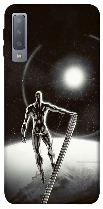 Чохол на Samsung A750 Galaxy A7 (2018) Срібний серфер фото 1 з 1