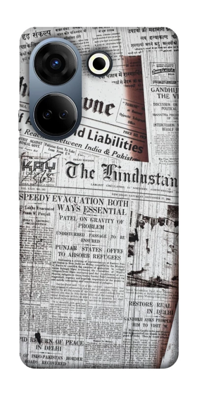 Чохол на TECNO Camon 20 Pro (CK7n) Газети фото 1 з 1