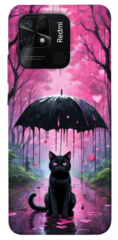 Чохол на Xiaomi Redmi 10C Black cat фото 1 з 1