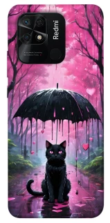 Чохол на Xiaomi Redmi 10C Black cat фото 1 з 1